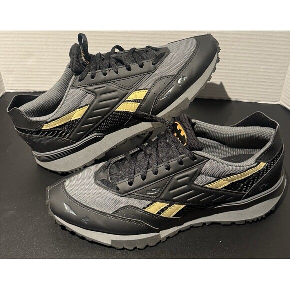 DC X Reebok LX 2200 Batman Core Black Matte Gold Grey HQ4584 Sneaker Shoe Sz 11 main image 7